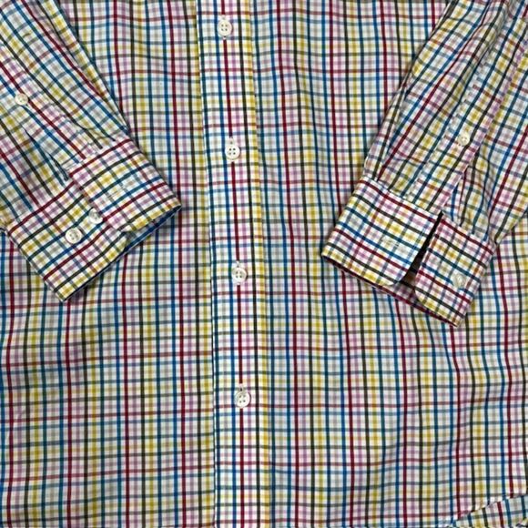 Craig Reagin Multicolor Plaid Button Front Shirt Palmetto Moon Men's Size Small - Picture 2 of 9